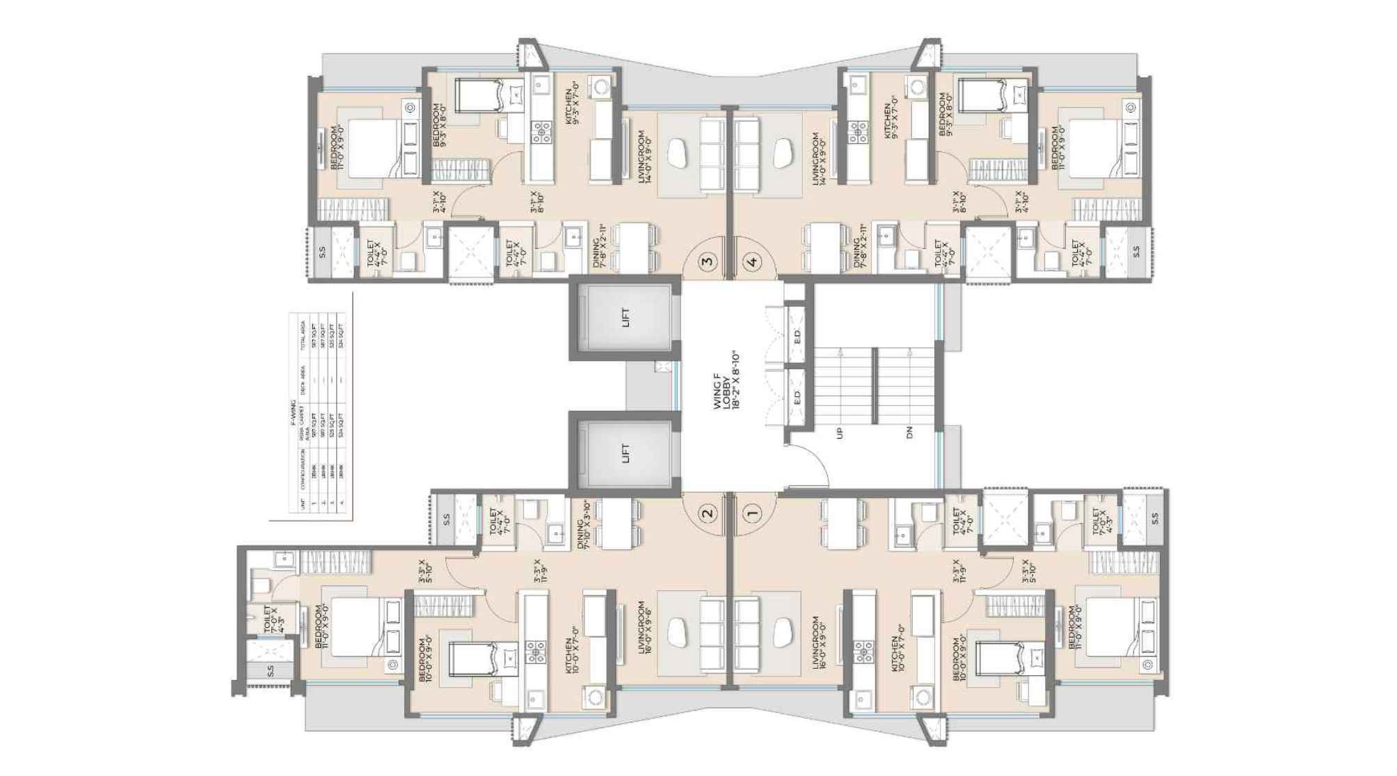 Arkade-Rare-Floor-Plan-Wing-F